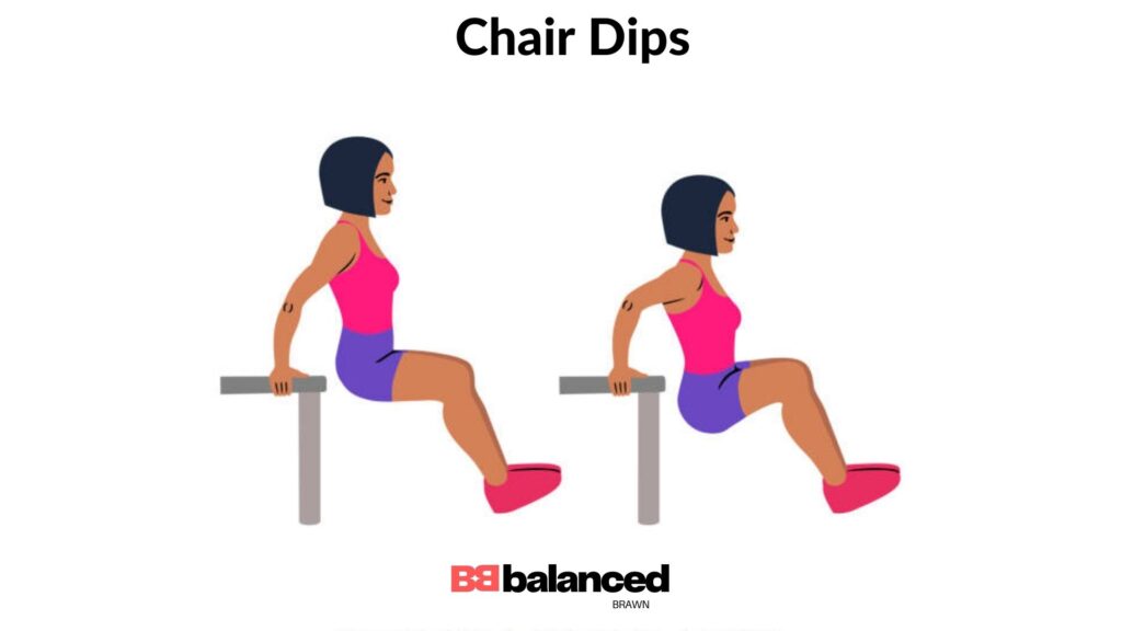  Chair Dips, P90X: Arms and Shoulders Workout, p90x, p90x schedule, p90x shoulders and arms, p90x workouts, p90x workout, p90x arms and shoulders, shoulders and arms p90x, p90x workout schedule, shoulders and arms workout p90x, tony p90x, p90x shoulders and arms workout list, p90x shoulders and arms workout sheet, p90x shoulders and arms equipment, p90x shoulders and arms sheet, p90x shoulders and arms calories burned, balancedbrawn, baolanced, brawn, balanced brawn