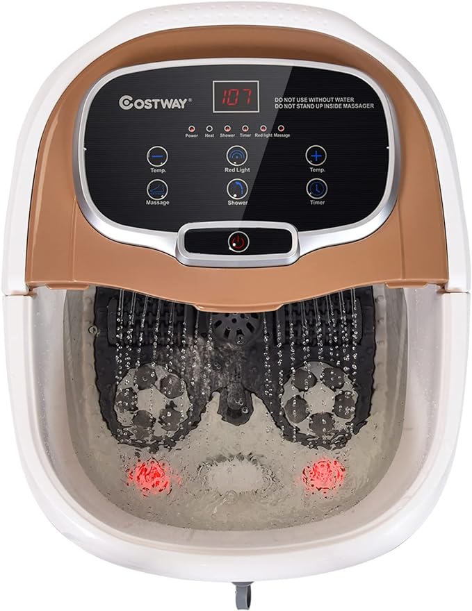 2. Best for Warm Water Immersion: COSTWAY Foot Spa/Bath Massager