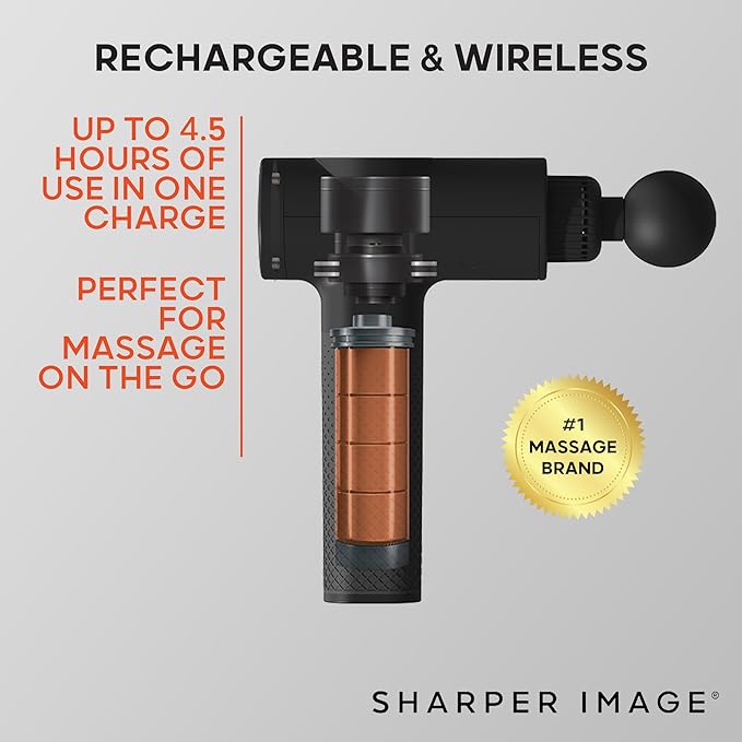 Sharper Image Massage Gun Review, balancedbrawn