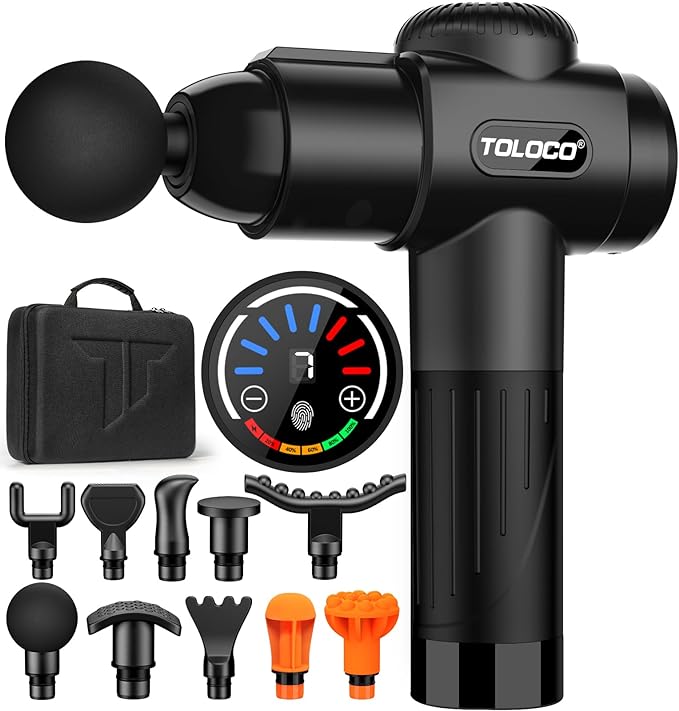 TOLOCO Massage Gun Review, balancedbrawn